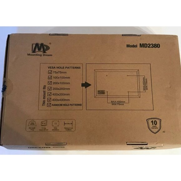 Mounting Dream MD2380 TV Wall Mount Bracket for most 26-55 Inch LED LCD OLED NEW - Picture 4 of 4